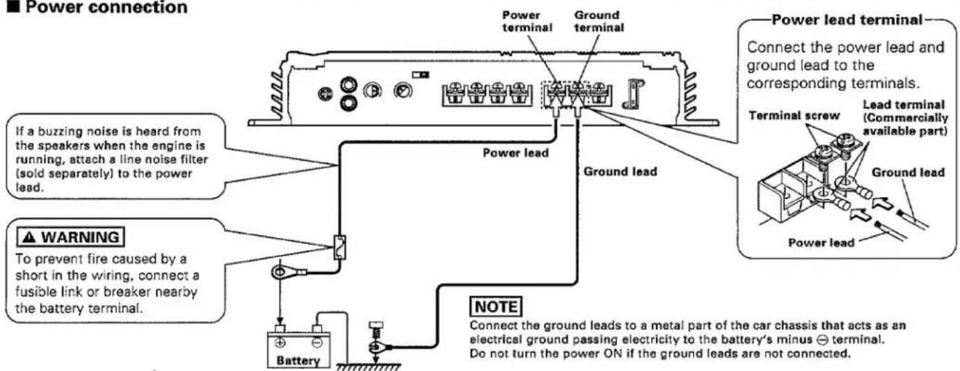 KENWOOD KAC 715 - Connections - 1