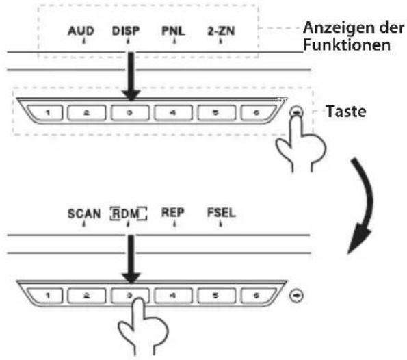 KENWOOD KDC-7027 - Wirkliches Betriebsbeispiel für das Multifunktions-Schlüsselsystem - 1