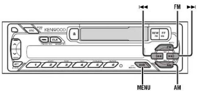 KENWOOD KRC-294A - Menü-Steuerung - 1