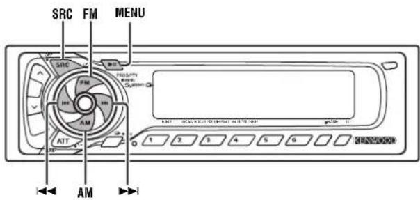 KENWOOD KRC-591V - Menü-Steuerung - 1