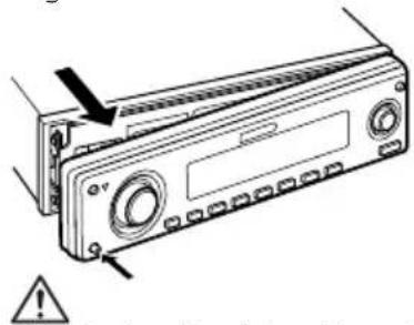 KENWOOD KDC-W8534 - Abnehmen der Frontblende - 1
