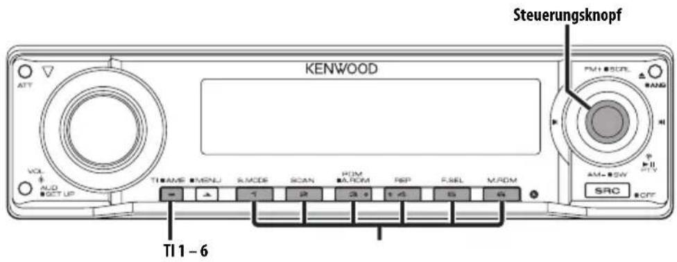 KENWOOD KDC-W8534 - Abruf der Senderspeicher - 1