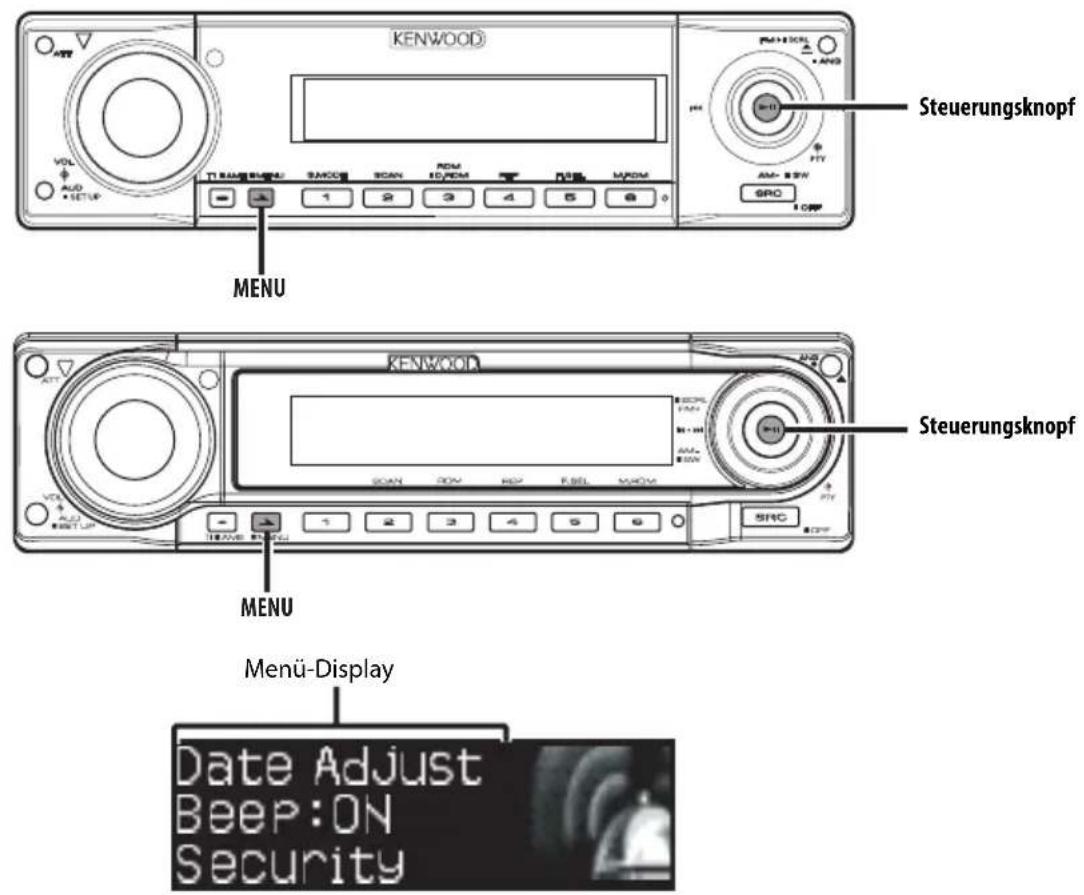 KENWOOD KDC-W8531 - Verlassen Sie den Menü-Modus Drücken Sie die [MENU]-Taste. - 2