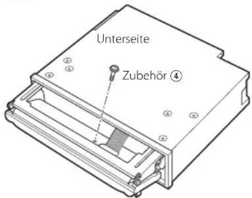 KENWOOD KDC-W7531 - Anschrauben der Frontplatte am Gerät - 1