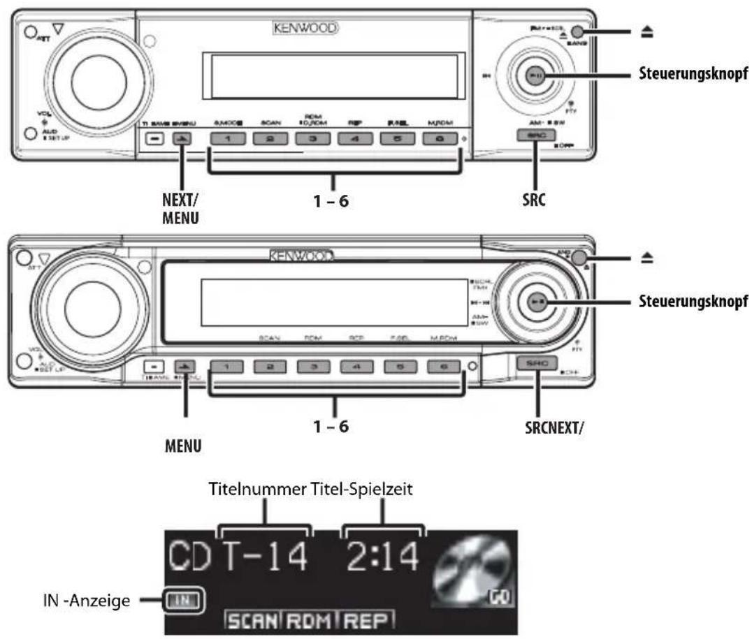 KENWOOD KDC-W7031 - Ändern der Sprache für die PTY-Funktion - 1