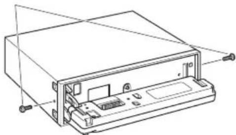 KENWOOD KDC-W6027 - Anschrauben der Frontplatte am Gerät - 3