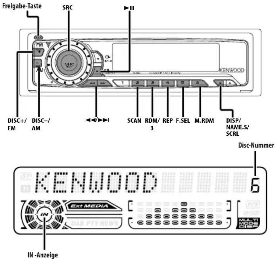 KENWOOD KDC-W6027 - Ändern der Sprache für die PTY-Funktion - 1