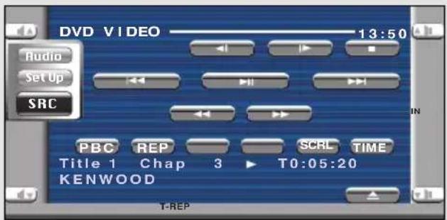 KENWOOD KVT-725DVD - Anzeige des Bedienbildschirms - 2