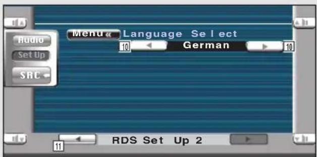 KENWOOD KVT-725DVD - Anzeige des RDS- Einrichtungsbildschirms 2 - 2