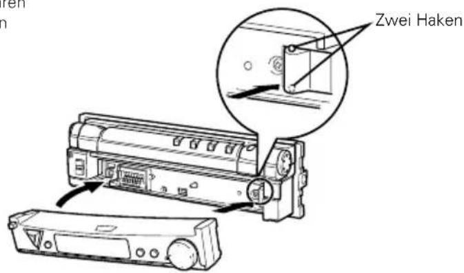 KENWOOD KVT-725DVD - Anbringen der Schutzabdeckung - 1