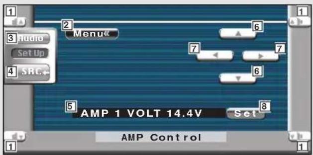 KENWOOD KVT-725DVD - Anzeige des AMP-Bildschirms - 2