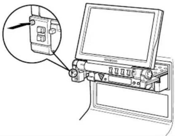 KENWOOD KVT-725DVD - Schließen des Monitors - 1