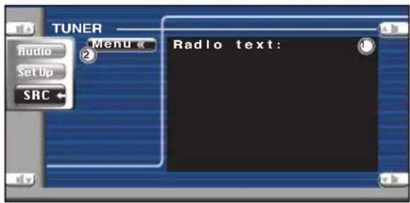 KENWOOD KVT-725DVD - Anzeige des Radiotextes - 2