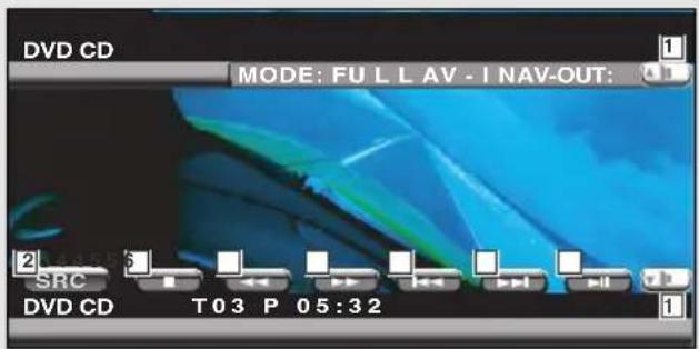 KENWOOD KVT-725DVD - Anzeige des Easy-Bedienfeldes - 2