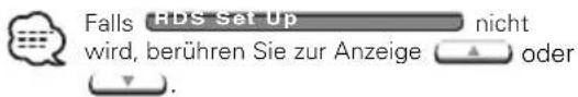 KENWOOD KVT-725DVD - Anzeige des RDS- Einrichtungsbildschirms 2 - 3