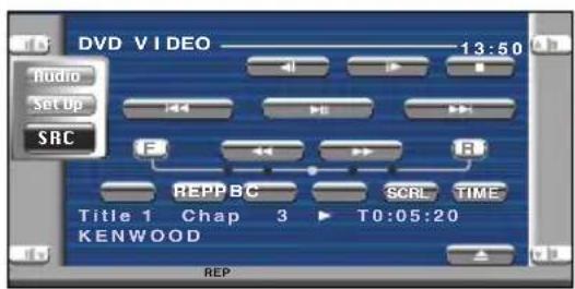 KENWOOD KVT-725DVD - Anzeige des Zonen-Bedienbildschirms - 5