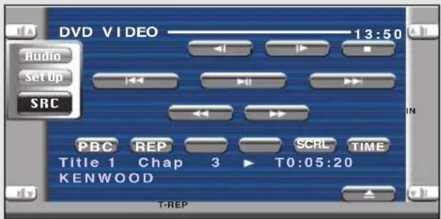 KENWOOD KVT-725DVD - Anzeige des Bedienbildschirms - 3