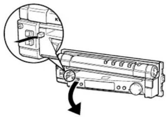 KENWOOD KVT-725DVD - Entfernen der Schutzabdeckung - 1