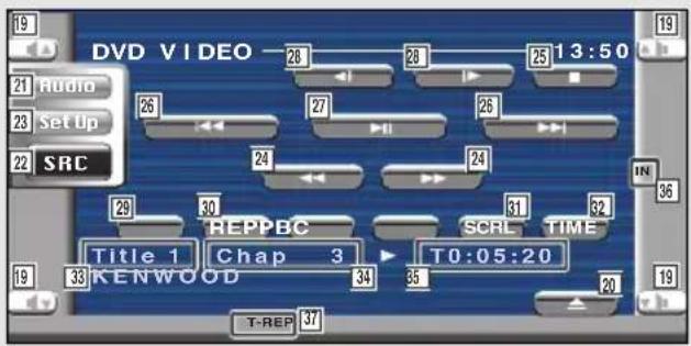 KENWOOD KVT-725DVD - Anzeige des DVD/ VCD Bedienbildschirms - 2