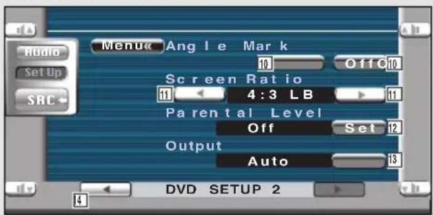 KENWOOD KVT-725DVD - Anzeige des Bildschirms DVD SETUP 2 - 2