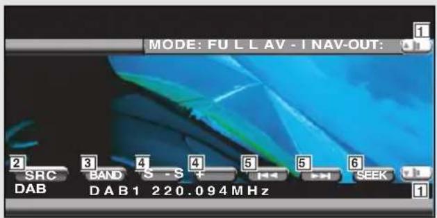 KENWOOD KVT-725DVD - Anzeige des Easy-Bedienfeldes - 2