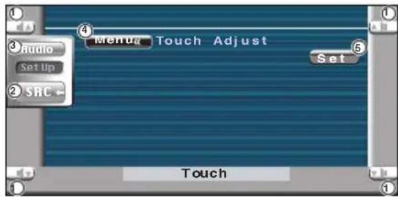 KENWOOD KVT-725DVD - Anzeige des Touch-Panel-Einstellbildschirms - 3