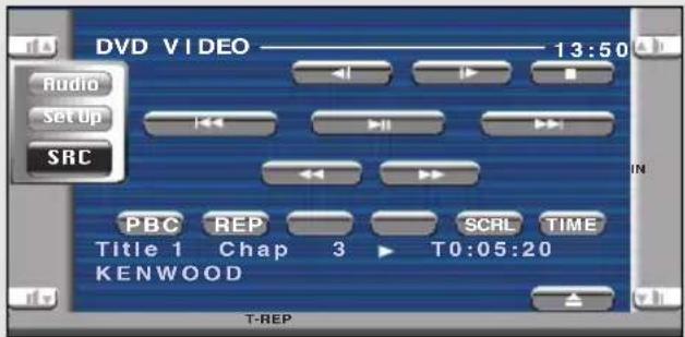 KENWOOD KVT-725DVD - Anzeige des Bedienbildschirms - 3