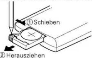 KENWOOD KRC-V791 - Einlegen und Austauschen von Batterien - 1