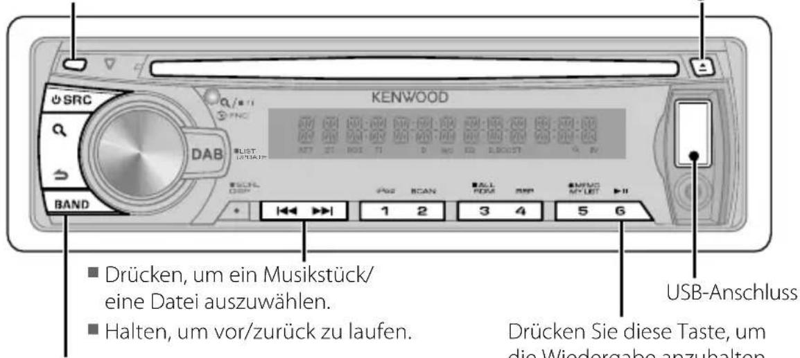 KENWOOD KDC-4551U - Hören von CD/USB-Gerät/iPod - 1