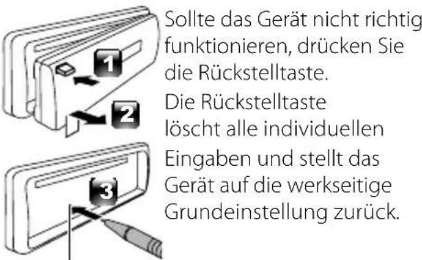 KENWOOD KDC-4551U - Wissenswertes über die Rückstellung Ihres Gerätes - 1