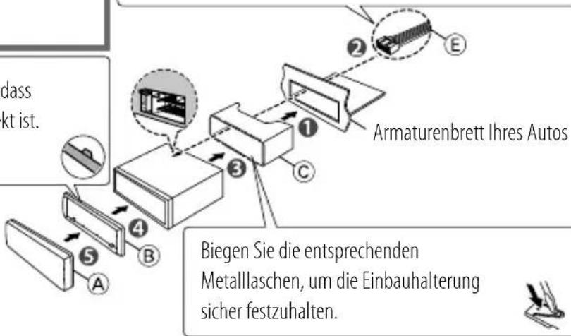 KENWOOD KDC-4051U - Einbau der Einheit - 2