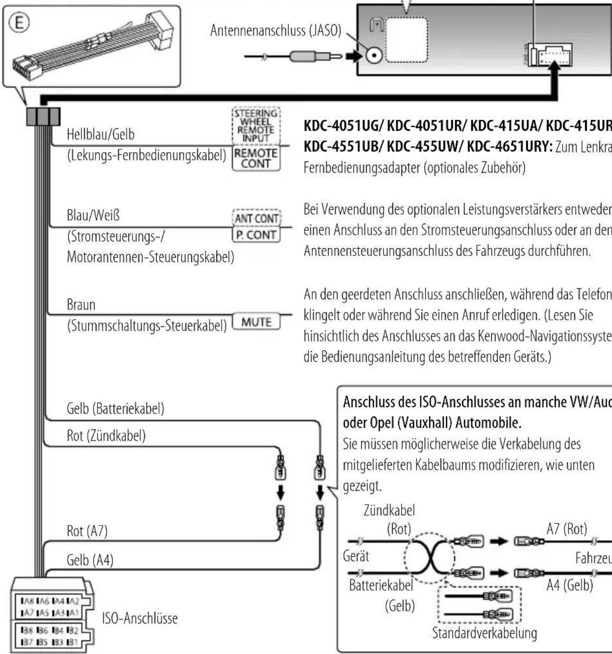 KENWOOD KDC-4051U - Verdrahtungsanschluss - 5