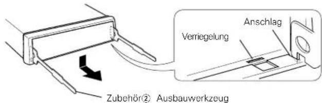 KENWOOD KDC-4027V - ■ Ausbau des Hartgummirahmens - 1