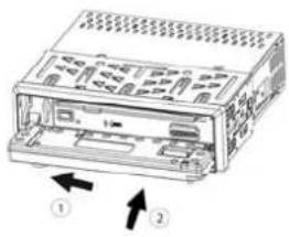 SILVERCREST CRE-521 - Herausnehmen des Bedienteils (Diebstahlschutz) - 1