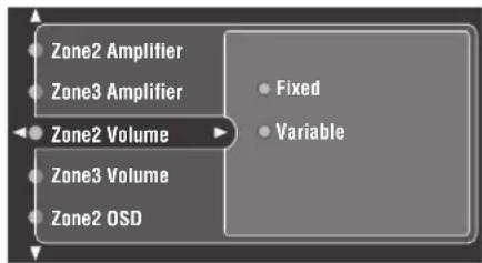 YAMAHA RX-V2600 - Zone2 Volume (Zone 2 Lautstärke) - 1