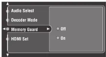 YAMAHA RX-V2600 - ■Memory Guard (Speicherschutz) - 1