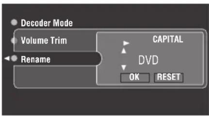 YAMAHA RX-V2600 - ■Rename (Umbenennen) - 1