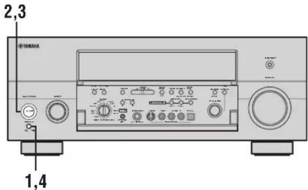YAMAHA RX-V2600 - Ein- und Ausschalten der Einheit - 1