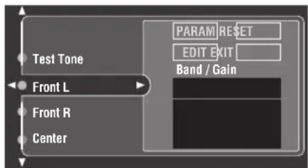 YAMAHA RX-V2600 - Drücken Sie ▷, um zum Einstellungen-Fenster zu gehen. - 1