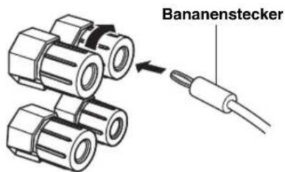 YAMAHA RX-V2600 - ■Anschließen des Bananensteckers - 1