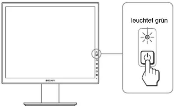 leuchtet grün SONY