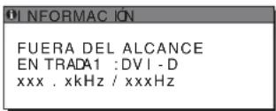 SONY SDM-S205 - Si aparece "xxx.xkHz/ xxxHz" - 1