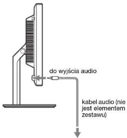 do wyjścia audio kabel audio (nie jest elementem zestawu)
