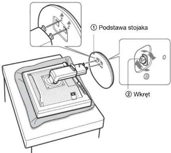 ① Podstawa stojaka ② Wkręt