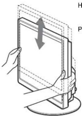 SONY SDM-S205 - Setup 8: Adjust the tilt and height - 2
