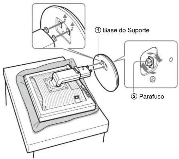 ① Base do Suporte ② Parafuso