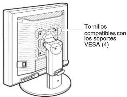 Tornillos compatibles con los soportes VESA (4)