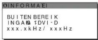 SONY SDM-S205 - Als "xxx.x kHz/xxx Hz" wordt weergegeven - 1
