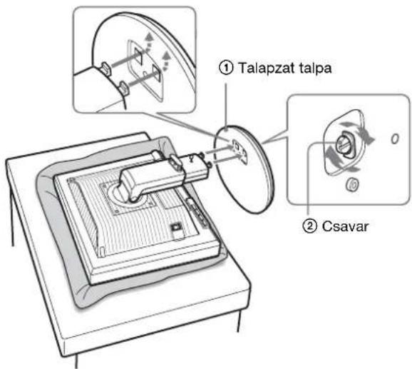 ① Talapzat talpa ② Csavar