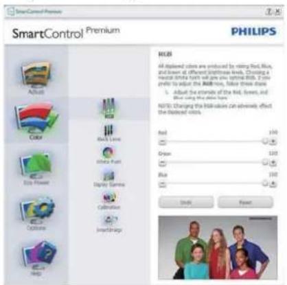 PHILIPS Brilliance 298X4 - Adjust (Anpassen)-Menü - 2